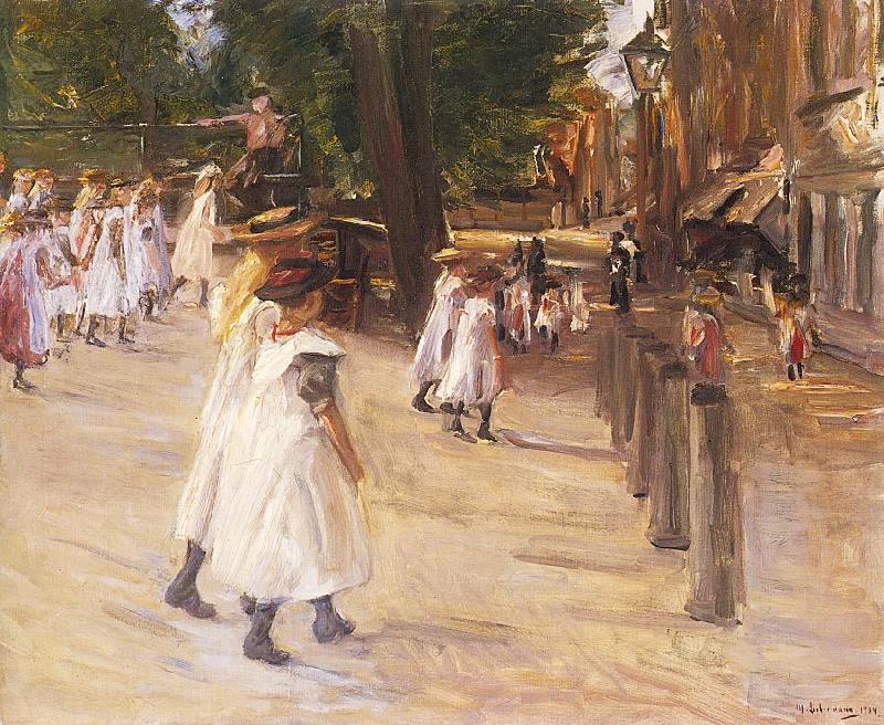 Max Liebermann On the Way to School in Edam